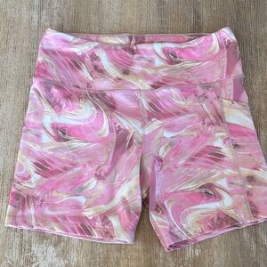 Calvin Klein Performance Pink Swirl Women's Bike Shorts